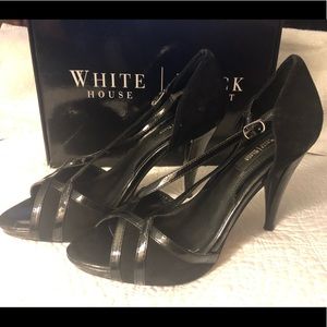 White House | Black Market HEELS ✨ Suede/Patent